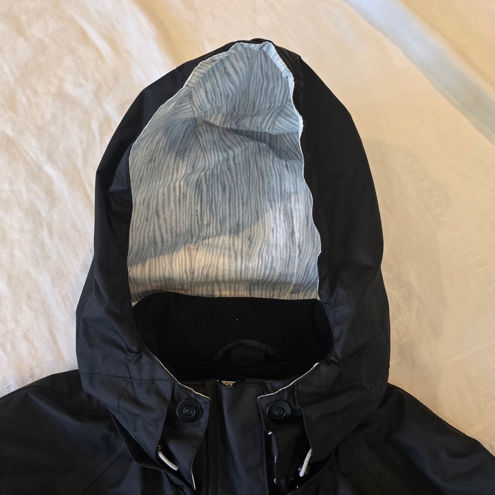 Marker Womens Ski Jacket Black White Hooded Winter Coat Size 8 RN73344 - Picture 3 of 16